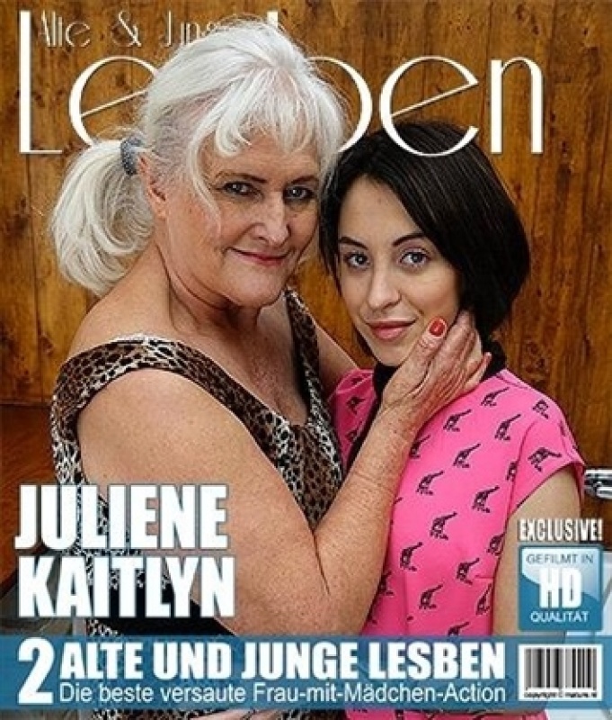 Juliene (62), Sandra Luberc (23) - Sexy young and old lesbian licking eachother 720p