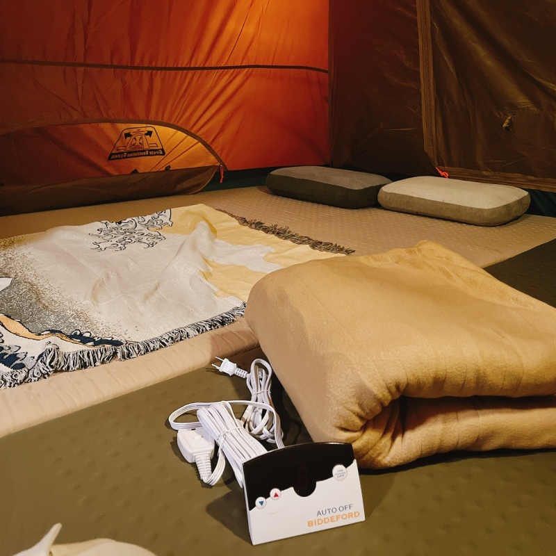 露營電熱毯,露營電毯,美國電熱毯,露營蓋式電毯,露營電熱毯推薦,冬天露營,OBP-T,披蓋式電熱毯,BIDDEFORD