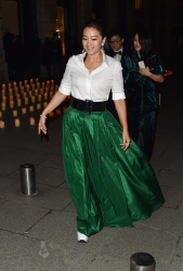 Gong Li - seen at Boucheron Cocktail Party at Place Vendome in Paris, 20 January 2019