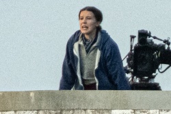 Millie Bobby Brown - Seen filming season 5 of 'Stranger Things' in Atlanta January 19, 2024
