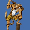 tiger with a club
