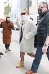 Jennifer Lopez - seen heading into the studio in New York, 12/30/2020