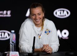 Petra Kvitova - talks to the press during Media Day ahead of the 2019 Australian Open at Melbourne Park in Melbourne, 18 January 2019