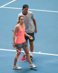 Alize Cornet - during the Hopman Cup Tennis at RAC Arena in Perth 01/02/2019