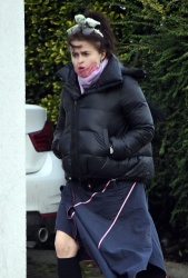Helena Bonham Carter - Takes the opportunity to stroll around the North London area, February 18, 2021