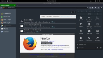 how to change firefox background