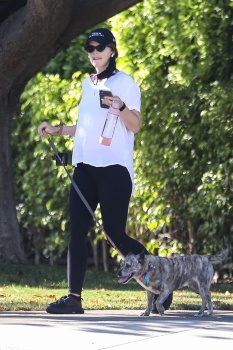 Katherine Schwarzenegger - Takes her puppy along on her daily walk in Santa Monica, July 6, 2020