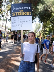 Bailee Madison - SAG-AFTRA Actors Union Strike in Burbank August 22, 2023