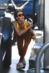 Maggie Q - At a gas station in Los Angeles CA 04/23/2024