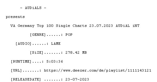 VA-Germany Top 100 Single Charts 23.07.2023-AUDiAL iNT