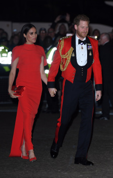 Prince Harry & Meghan Markle, Duke and Duchess of Sussex - seen at The Mountbatten Festival of Music in Royal Albert Hall in London, March 7, 2020