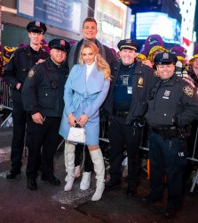 Camille Kostek - Celebrating New Year's Eve in Times Square in New York City January 31, 2019