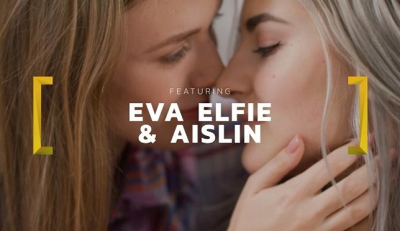 Aislin & Eva Elfie - First Time with A Real Lesbo 1080p