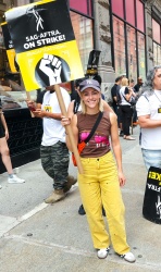 AnnaSophia Robb - SAG-AFTRA Actors Union Strike in New York August 3, 2023