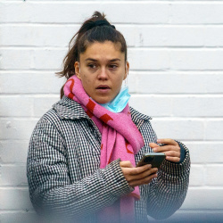 Sabrina Bartlett - Goes make-up free as she stepped out into the cold December air in East Sussex, Decemerb 23, 2021