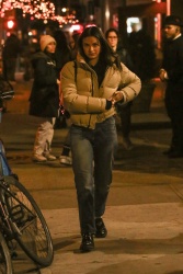 Camila Mendes - Keeping warm while out to dinner, New York City - February 12, 2024