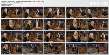Lindsey Vonn - Tonight Show Starring Jimmy Fallon - 11-1-17