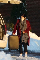Lucy Hale - Checking out of a hotel in Upstate New York December 20, 2020