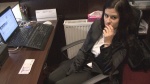 Czechav Hot receptionist