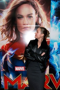 Brie Larson -THE MARVELS Movie Theater Pop-In on New York - 11/10/2023