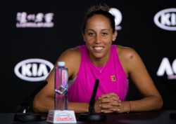 Madison Keys - talks to the press during Media Day ahead of the 2019 Australian Open at Melbourne Park in Melbourne, 15 January 2019