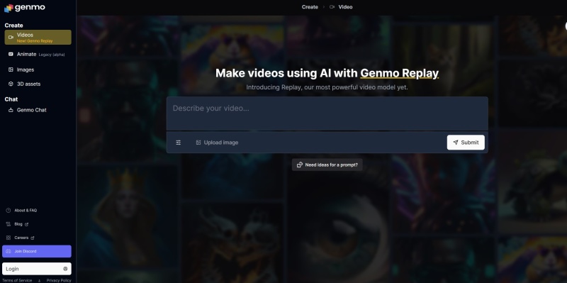 Genmo更新  AI影片生成動畫 商品短片製作 3D物件生成 免費影片生成