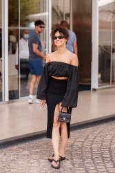 Léna Mahfouf (Léna Situations) - Looks stunning as she is spotted at the Martinez Hotel during the 74th Cannes Film Festival in Cannes, July 13, 2021