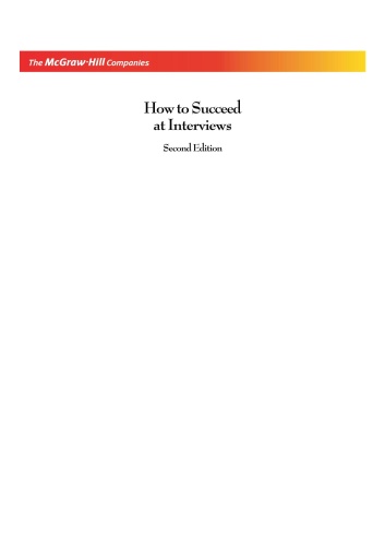 How to Succeed at Interviews, 2nd Edition