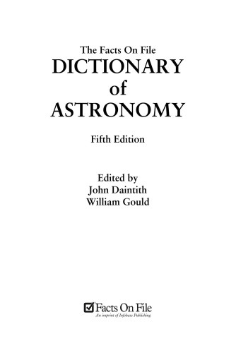 The Facts on File Dictionary of Astronomy (5th edition)