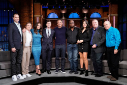 Brooklyn Nine-Nine Cast - During an interview with host Seth Meyers, September 16, 2021
