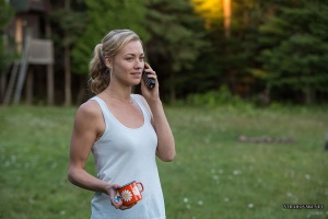 Yvonne Strahovski He's out there stills 2018.