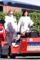 Kylie Jenner - pulls up to her private jet in a red Lamborghini in Los Angeles, California | 01/19/2021