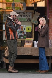 Kelly Rutherford - Goes out for a juice with a mystery man at Kreation in Beverly Hills, January 11, 2021