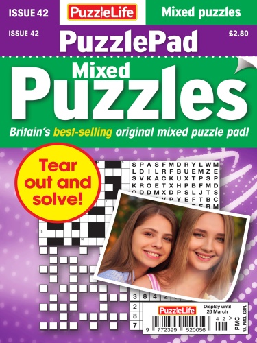 PuzzleLife PuzzlePad Puzzles - Issue 42 - February (2020)