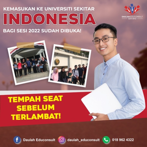 Jom realisasikan impian sambung belajar bersama Daulah Educonsult