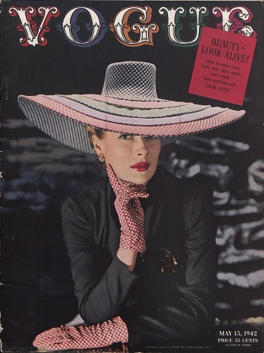 US Vogue May 15, 1942 : Maureen Zollman by John Rawlings | the Fashion Spot