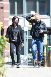 Lucy Liu - Treats a gal pal to lunch in New York City, April 23, 2021