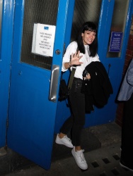 Lily Allen - Departs Noel Coward Theatre in London, August 12, 2021