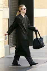 Elle Fanning - Seen leaving her matinee performance of "Appropriate", New York City - January 3, 2024
