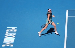 Jelena Ostapenko - during the 2019 Australian Open at Melbourne Park in Melbourne, 14 January 2019