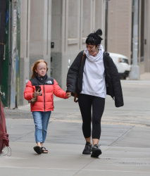 Lily Allen - Pictured on a coffee run with her daughter  in New York City, May 8, 2021