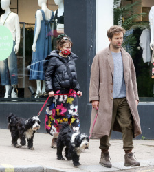 Helena Bonham Carter - Out for a dog walk with her boyfriend Rye Dag Holmboe in London, May 18, 2021