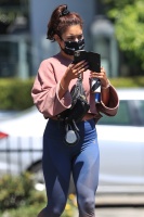 Vanessa Hudgens - gets busy on the phone as she leaves the gym after her workout session in West Hollywood, California | 07/15/2020
