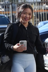 Sunisa Lee - Heads into the DWTS studio in Los Angeles, October 26, 2021