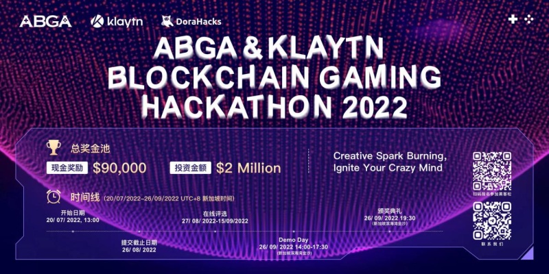 ABGA & Klaytn Blockchain Gaming Hackathon 2022 Starts! Sharing a Bright Future in Web3 World!
