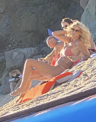 Victoria Silvstedt - seen sunbathing after Christmas in St Barth, 12/27/2020