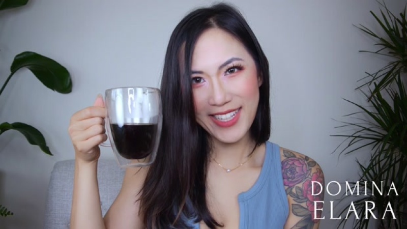 Domina Elara - Coffee Cum Humiliation
