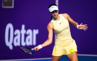 Emma Raducanu - loses first round match to Anhelina Kalinina on Day 2 of Qatar TotalEnergies Open - Doha, Qatar - February 12, 2024