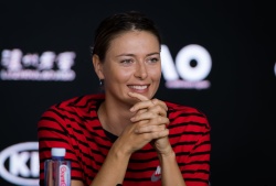 Maria Sharapova - talks to the press during Media Day ahead of the 2019 Australian Open at Melbourne Park in Melbourne, 14 January 2019