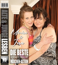 Mature - Irsa K. (52), Merisa (23) - Reife Lesbe spielt mit einem geilen jungen Babe  Mature.nl